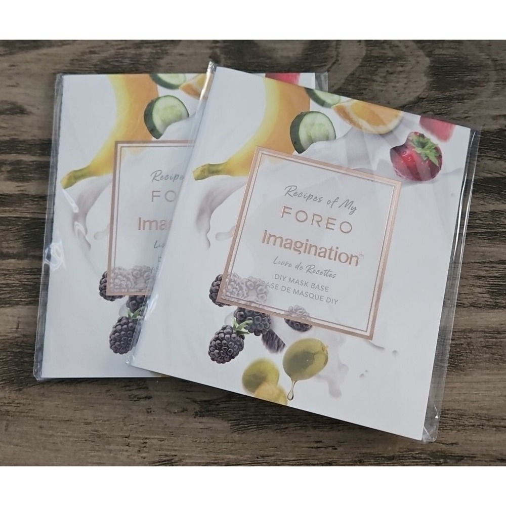2X NEW Sealed Recipes of My FOREO Imagination DIY Mask Base - 1 Pack